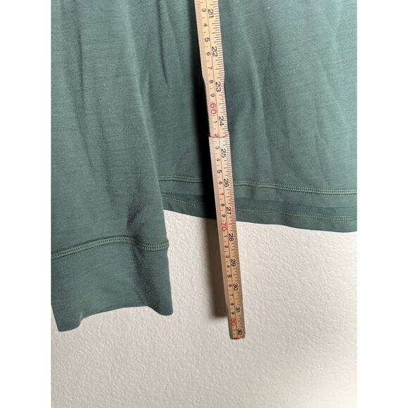 Men's Green All In Motion Men's Half-Zip Wool Pullover Athleisure Warm Large - Picture 4 of 9